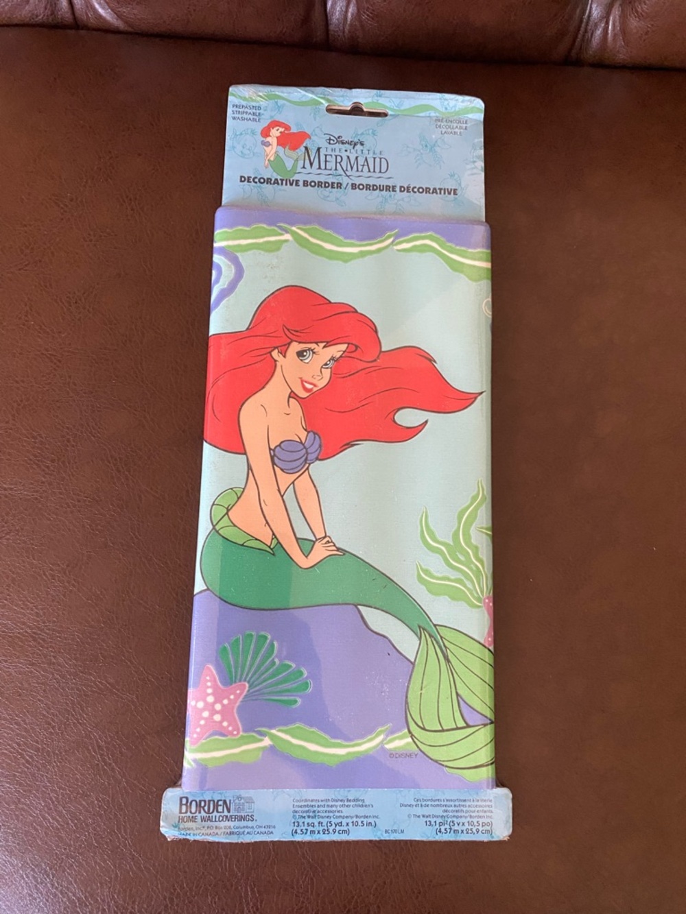 Vintage Disney's The Little Mermaid Decorative Wallpaper Border By Borden